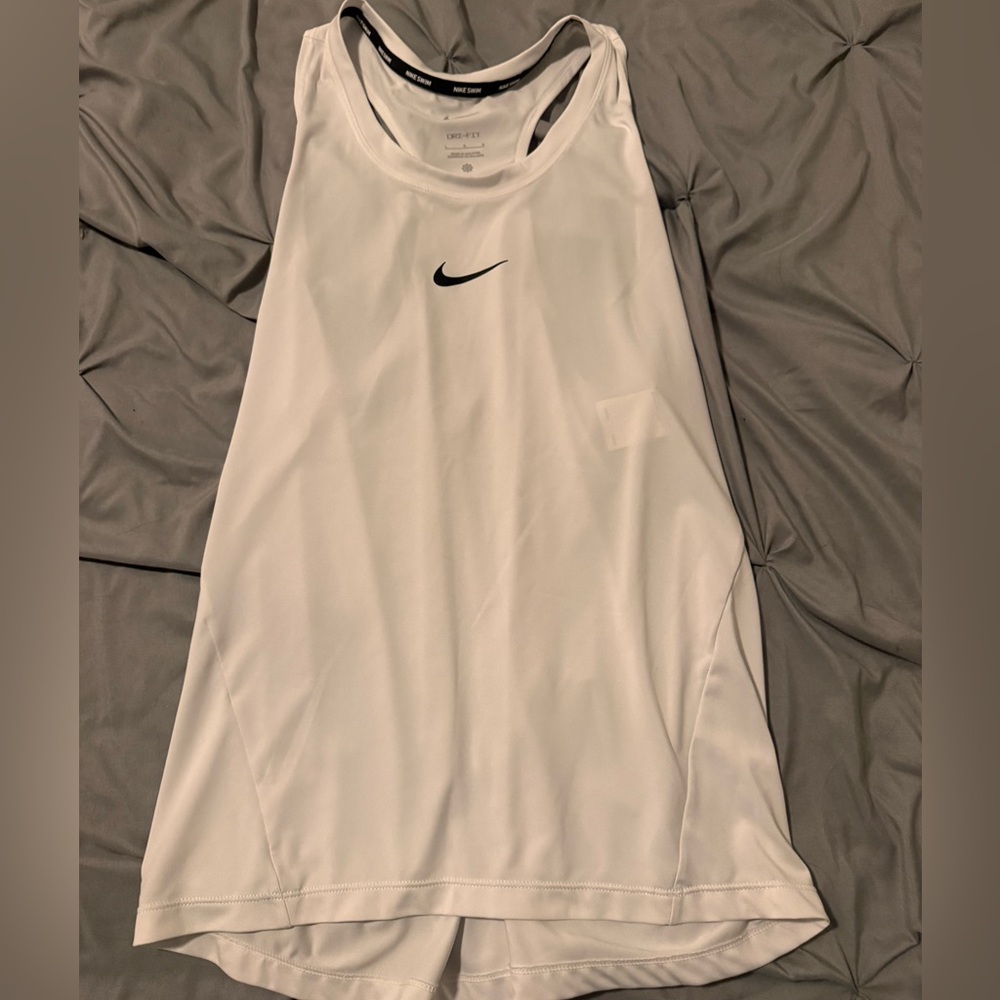 Nike Swim White Dri-Fit Top